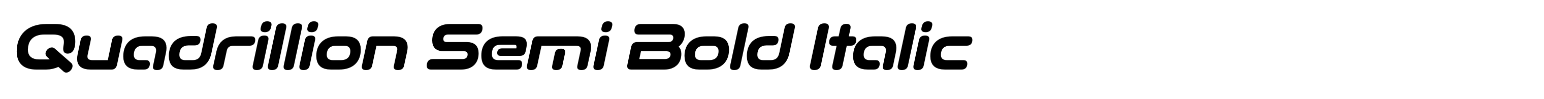 Quadrillion Semi Bold Italic